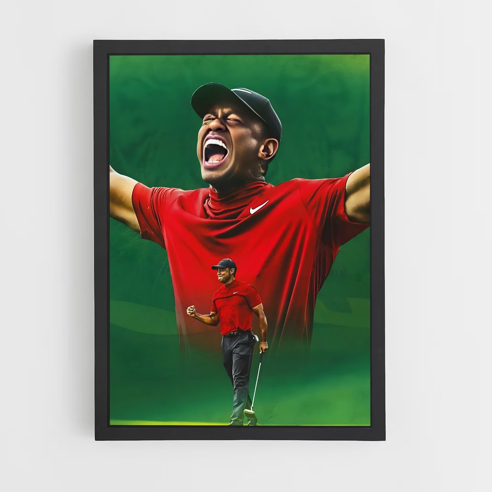 Poster Tiger woods magnifie – affiche Golf (vue 2)